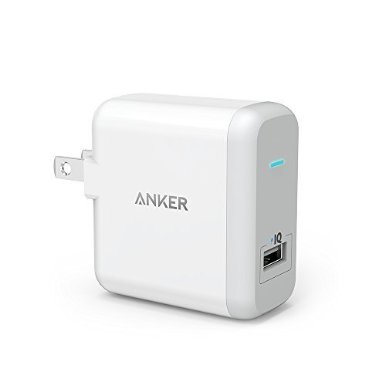 Quick Charge 20 Anker 18W USB Wall Charger PowerPort 1 for Galaxy S6EdgePlus Note 45 LG G4 Nexus 6 Samsung Fast Charge Wireless Charger and More