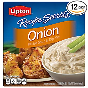 Lipton Recipe Secrets Soup and Dip Mix, Onion Flavor, 2 oz 6 Count