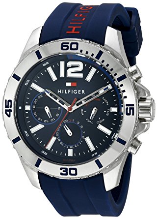 Tommy Hilfiger Men's 1791142 Cool Sport Analog Display Quartz Blue Watch