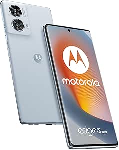 Motorola Edge 50 Fusion, 256Go RAM 8 Go, smartphone débloqué, écran incurvé 6,7", double capteur 50 MP, INCLUS: Coque, Chargeur ultra rapide 68W, Bleu ciel [version française]