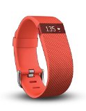 Fitbit Charge HR Wireless Activity Wristband Tangerine Large