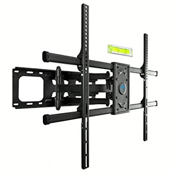 PERLESMITH TV Wall Mount Bracket Full Motion, Tilts, Swivels for most 50-90 Inch LED LCD OLED Flat Screen Plasma TVs with Dual Articulating Arms, Holds up to 165lbs VESA 800x600mm,Max Stud Spacing 24"