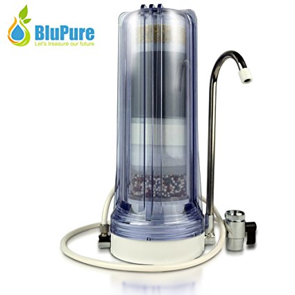 Alkaline countertop water filter- clear