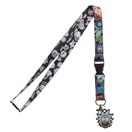 Rick and Morty ID Badge Holder Breakaway Lanyard Keychain