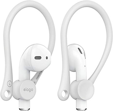 elago AirPods EarHook [White] – Lightweight, Perfect for Outdoor Activities, Long-Lasting Comfort, for Apple AirPods 1 & 2