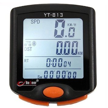 NuoYa001 Cycling Bicycle LCD Backlight Waterproof Bike Computer Speedometer Stopwatch