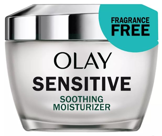 Olay Sensitive Face Moisturizer Cream with Colloidal Oatmeal Skin Protectant - Fragrance Free - 1.7oz