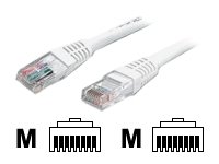 StarTech.com M45PATCH75WH White Molded RJ45 UTP Cat 5e Patch Cable, 75-Feet