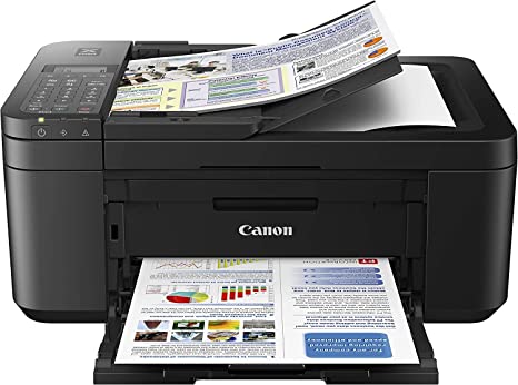 Canon (Used) PIXMA TR4520 All-in-One Wireless Color Inkjet Printer for Office, Black - Print Scan Copy Fax - 4800 x 1200 dpi, Auto 2-Sided Printing, 8.5 x 14 Print Size, 20-Sheet ADF