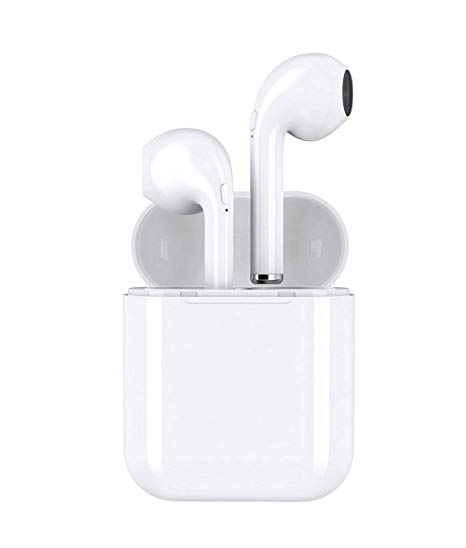 Bluetooth Wireless Earbuds, LimeDoom Sport Wireless Earphone, Latest Bluetooth 5.0 in-Ear Noise Cancelling Wireless Headphone, Touch Control Waterproof Earphone with Charging Case (White)