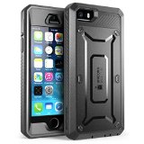 Supcase Unicorn Beetle Pro Series Heavy Duty Belt Clip Holster Rugged Hybrid Protective Cover Case for iPhone 5s 5 - Black