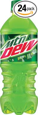 Mountain Dew Soda, 20 Ounce (24 Bottles)