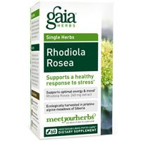 Gaia Herbs Rhodiola Rosea LP caps 60 ( Multi-Pack)