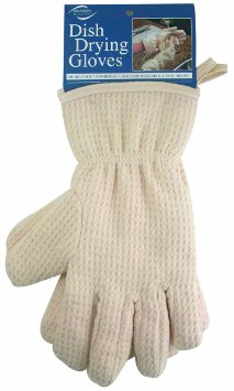 Envision Home Microfiber Dish Drying Gloves, Cream