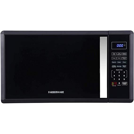 Farberware 1.1 cu ft Soft Touch 1000-Watt Microwave, Black