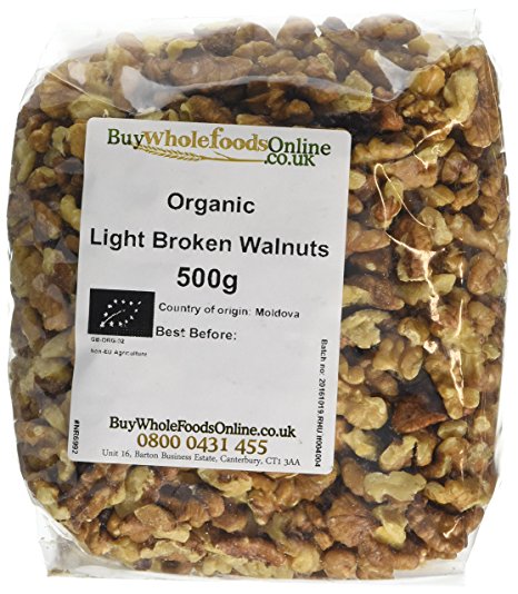 Buy Whole Foods Organic Walnuts Light Broken 500 g