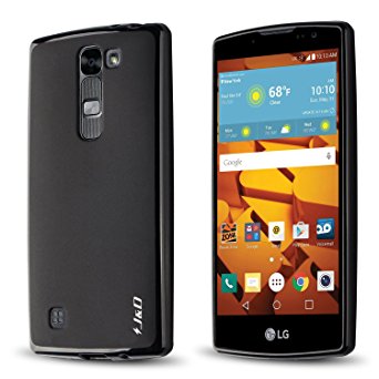 LG Volt 2 Case, J&D [Drop Protection] Volt 2 Case [Slim Cushion] Shock Resistant Protective Premium Jelly Case Slim Case for LG Volt 2 (Black)