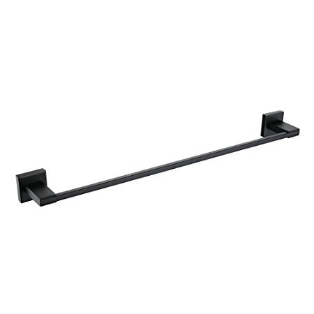 KES Bath Towel Bar Matt Black Stainless Steel Hand Towel Rack Bathroom Towel Hanger 23-Inch Contemporary Style Wall Mount, A2400-BK