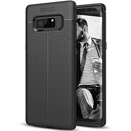 Galaxy Note 8 Case,AUSCREZICON Soft TPU,Shock Absorption,Durable,Flexible and Easy Grip Design case for Samsung Galaxy Note 8 (2017) Black