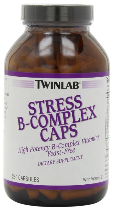 Twinlab Stress B-Complex Caps with Vitamin C 250 Capsules