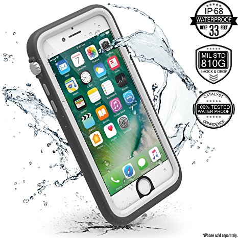 Catalyst Case for Apple iPhone 7 - Premium Quality Waterproof Shockproof (Alpine White) with High Touch Sensitivity ID