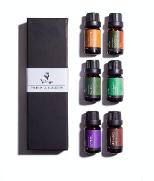 Aromatherapy and Massage Essential Oils Kit Holistic Healing with Pure 100 Therapeutic Grade Frankincense Lavender Peppermint Cinnamon Eucalyptus and Tea Tree Oil 6 10ml Bottles