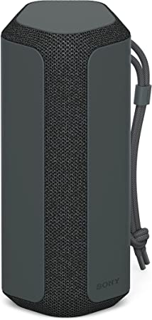 Sony SRS-XE200 X-Series Wireless Ultra Portable-Bluetooth-Speaker, IP67 Waterproof, Dustproof and Shockproof with 16 Hour Battery and Easy to Carry Strap, Black