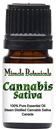 Miracle Botanicals Cannabis Sativa Essential Oil - 100% Pure Cannabis Sativa - Therapeutic Grade - 5ml