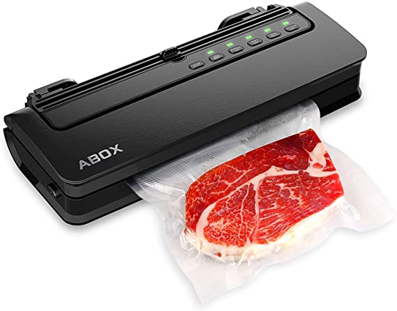 Vacuum Sealer Machine, Automatic Food Sealer Machine with Seal Rolls for Food Storage and Preservation, Built-in Cutter and Holder