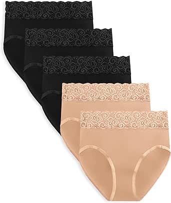 Kindred Bravely High Waist Postpartum Underwear & C-Section Recovery Maternity Panties 5 Pack (1X, Neutrals)