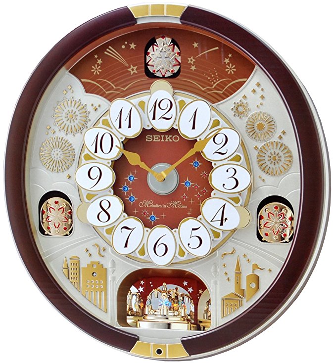 Seiko Special Collector's Edition Melodies in Motion Wall Clock with Swarovski Crystals