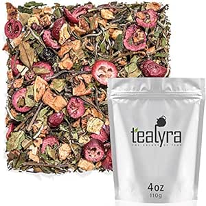 Tealyra - White Cloud Catcher - Fruity White Loose Leaf Tea Blend - Cherry - Cranberry - Antioxidants and Vitamines Rich - All Natural Ingredients - Low Caffeine - 112g (4-ounce)