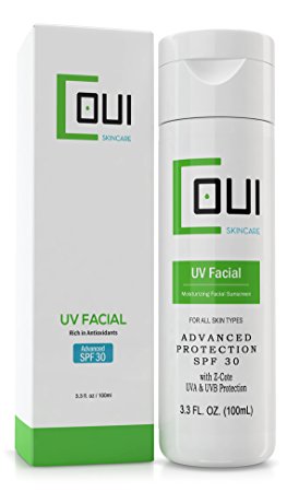 SUNSCREEN LOTION Advanced UV Protection SPF 30 For Face and Body - Easily Absorbed, Makeup Friendly, Non-Greasy Formula, Fragrance Free Moisturizer - With Vitamin C, E and Z-Cote For All Skin Types