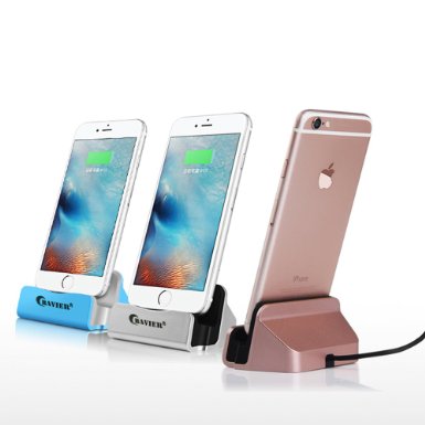 iPhone Charger Dock,BAVIER® iPhone Desk Charger,Charge and Sync Stand for iPhone 5s iPhone 6 iPhone 6s plus,iPhone Charger Station,Charge cradle,desktop iphone charger (silver)