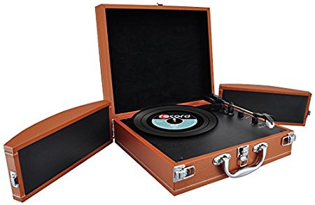 Pyle Home Durable; Reliable Turntable Brown (AZPVTTBT8BR)