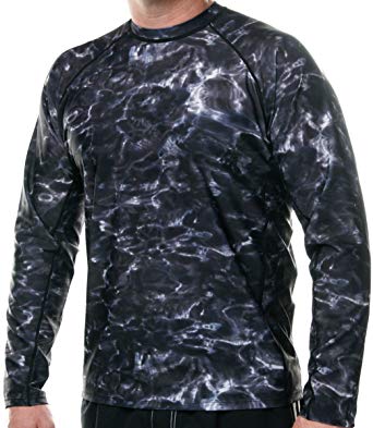 Aqua Design Rash Guard Men: Swim Shirts for Mens UV Long Sleeve Rashguard