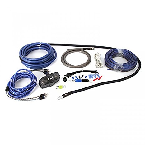 NVX 100% Copper 4-Gauge Car Amp Install Kit w/ 2-Channel RCA, Up To 1000 Watts RMS [XKIT42]