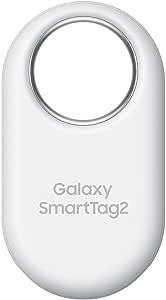 Samsung Galaxy SmartTag2 Bluetooth Tracker (1 Pack), Compass View AR, Find Lost Mode, White