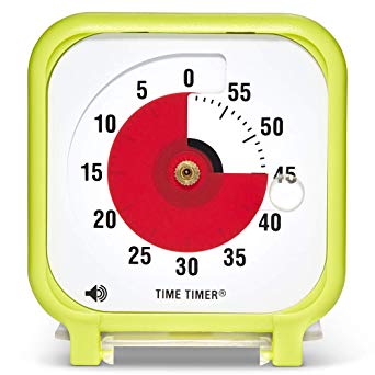 Time Timer Original 3 inch; 60 Minute Visual Timer – Classroom Or Meeting Countdown Clock for Kids and Adults (Lime Green)