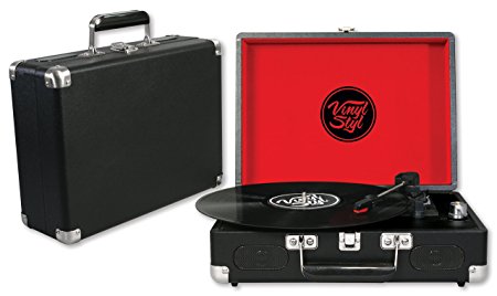 Vinyl Styl Groove Portable 3 Speed Turntable (Black)
