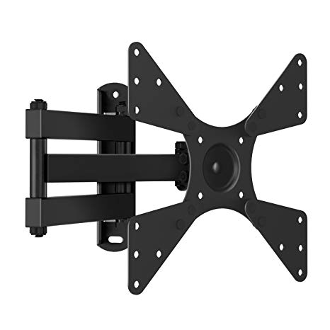 Full Motion TV Wall Mount for Most 10-40 Inch TVs - Wall Mount TV Bracket with Swivel & Extends 17”-TV Mount fits LED, LCD, OLED Flat Screen TVs up to 44lbs VESA 200X200 by Perlesmith