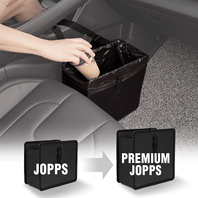 KMMOTORS Premium Jopps Car Garbage Can 30% Lager Than Jopps. Patented Car Wastebasket Comfortable Car Organizer (Premium Jopps Garbage Can)