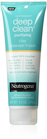 Neutrogena Deep Clean Mask / Cleanser Purifying Clay 4.2 Ounce (124ml)