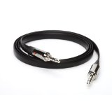 Griffin GC17103 Auxiliary Audio Flat Cable-3 feet Black