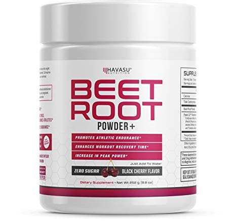 Premium Beet Root Powder with Organic Peak02 - Supports Fast Recovery & Athletic Endurance, Easy to Mix- 28 Servings