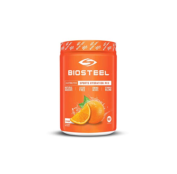 Biosteel High Performance Sports Drink Powder, Naturally Sweetened with Stevia, Orange, 315 Gram