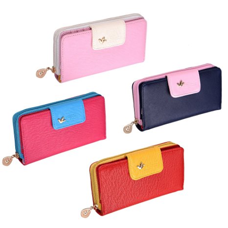 WIDEN ELECTRIC Fashion Lady Women Clutch Long Purse Leather Wallet Card Holder Handbag Bags