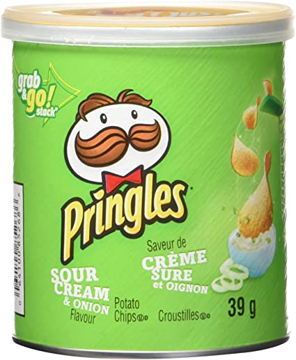 Pringles Sour, Cream and Onion, 39gm