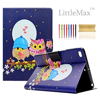 iPad Mini Case - LittleMax(TM) [Cards Holder] Ultra Slim Lightweight Thin PU Leather Stand Flip Case Cover with Auto Sleep/Wake for Apple iPad Mini 1/2/3/4-7.9 Inch -# Owl Lover