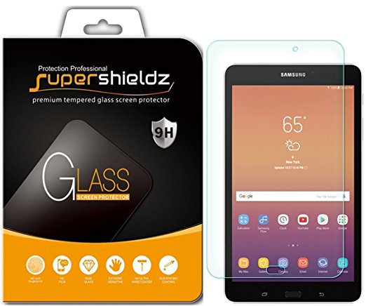 Supershieldz for Samsung Galaxy Tab A 8.0 inch (2017) [SM-T380] Tempered Glass Screen Protector, Anti-Scratch, Anti-Fingerprint, Bubble Free, Lifetime Replacement Warranty